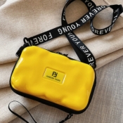 lovely Stylish Letter Yellow Crossbody Bag