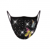 Lovely Butterfly Black Face Mask