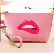 lovely Chic Lip Pink Makeup Bags