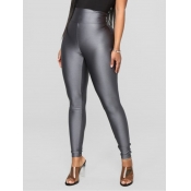 Lovely Casual Basic Skinny Grey Legging