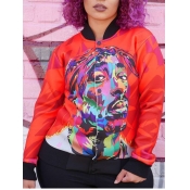 Lovely Street Print Red Jacket