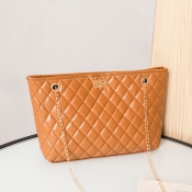 LW BASICS Faux Leather Chain Strap Crossbody Bag