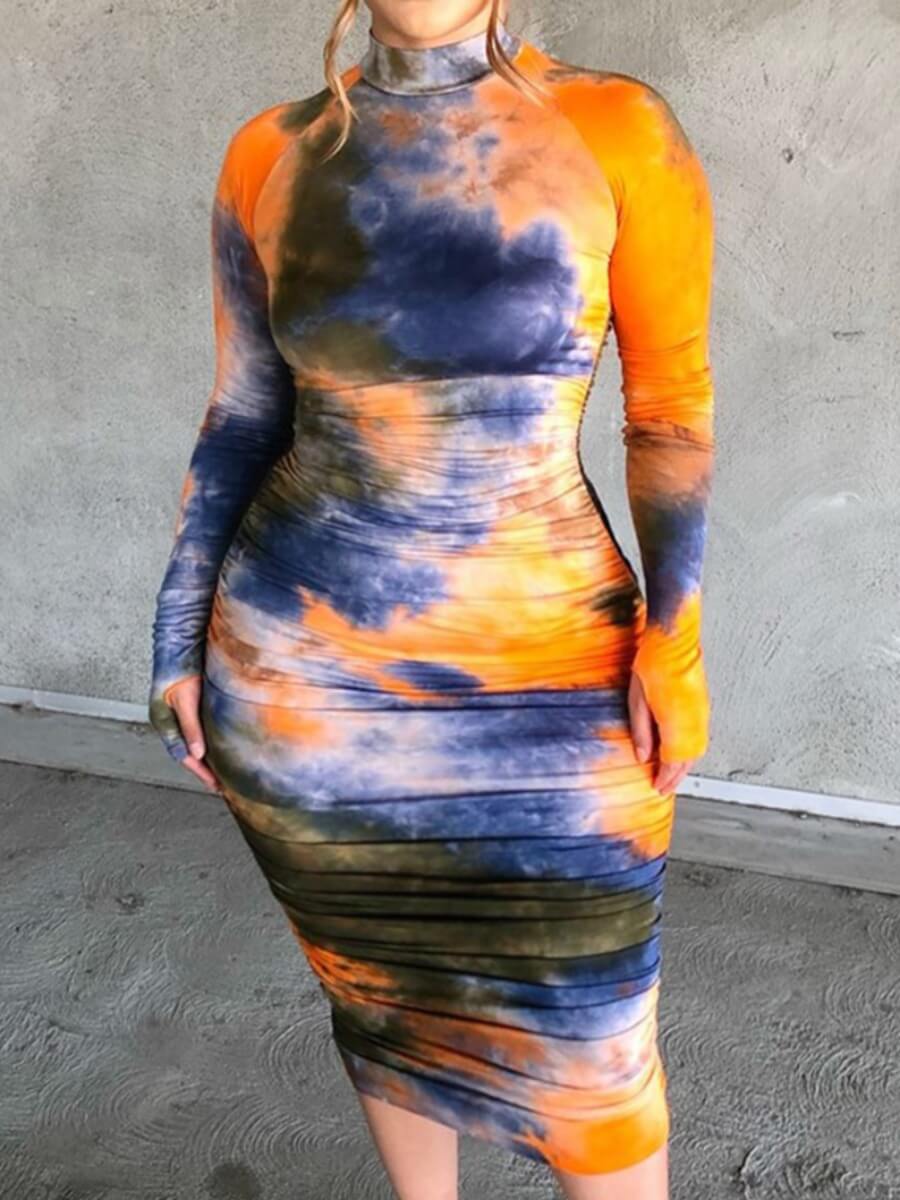 orange turtleneck plus size