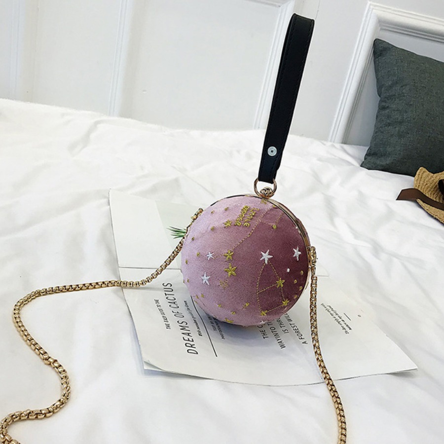 

Lovely Chic Chain Strap Purple Crossbody Bag