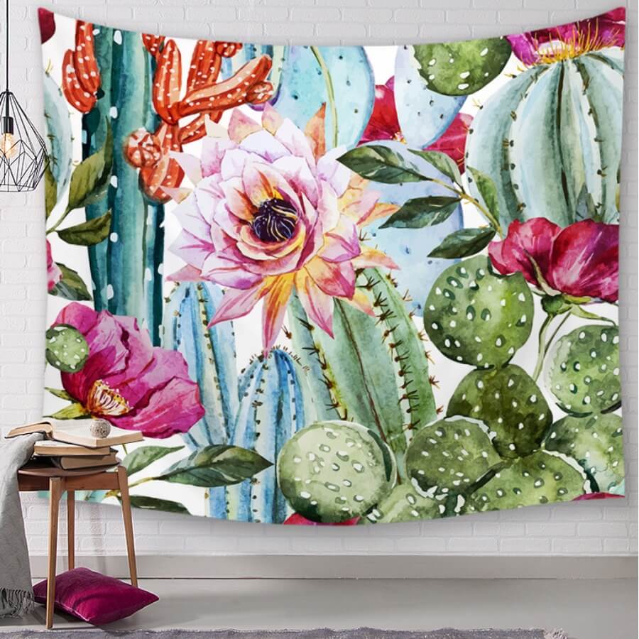 

Lovely Chic Plants Print Multicolor Table Linens, Multi