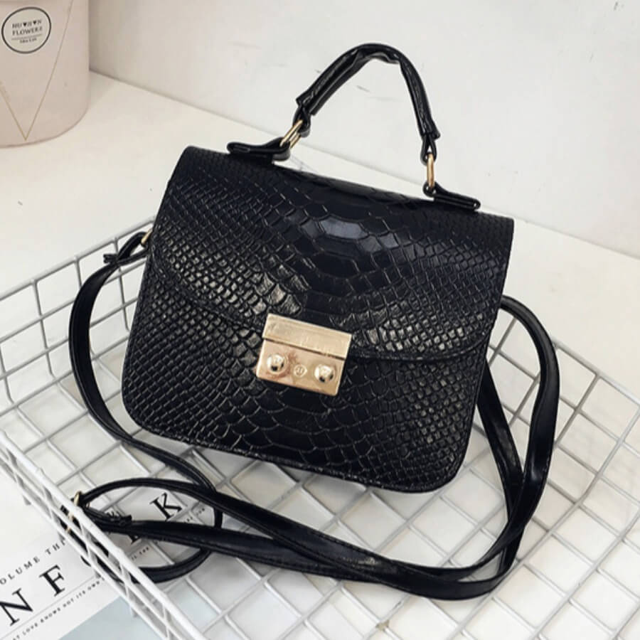 

Lovely Chic Basic Black Crossbody Bag