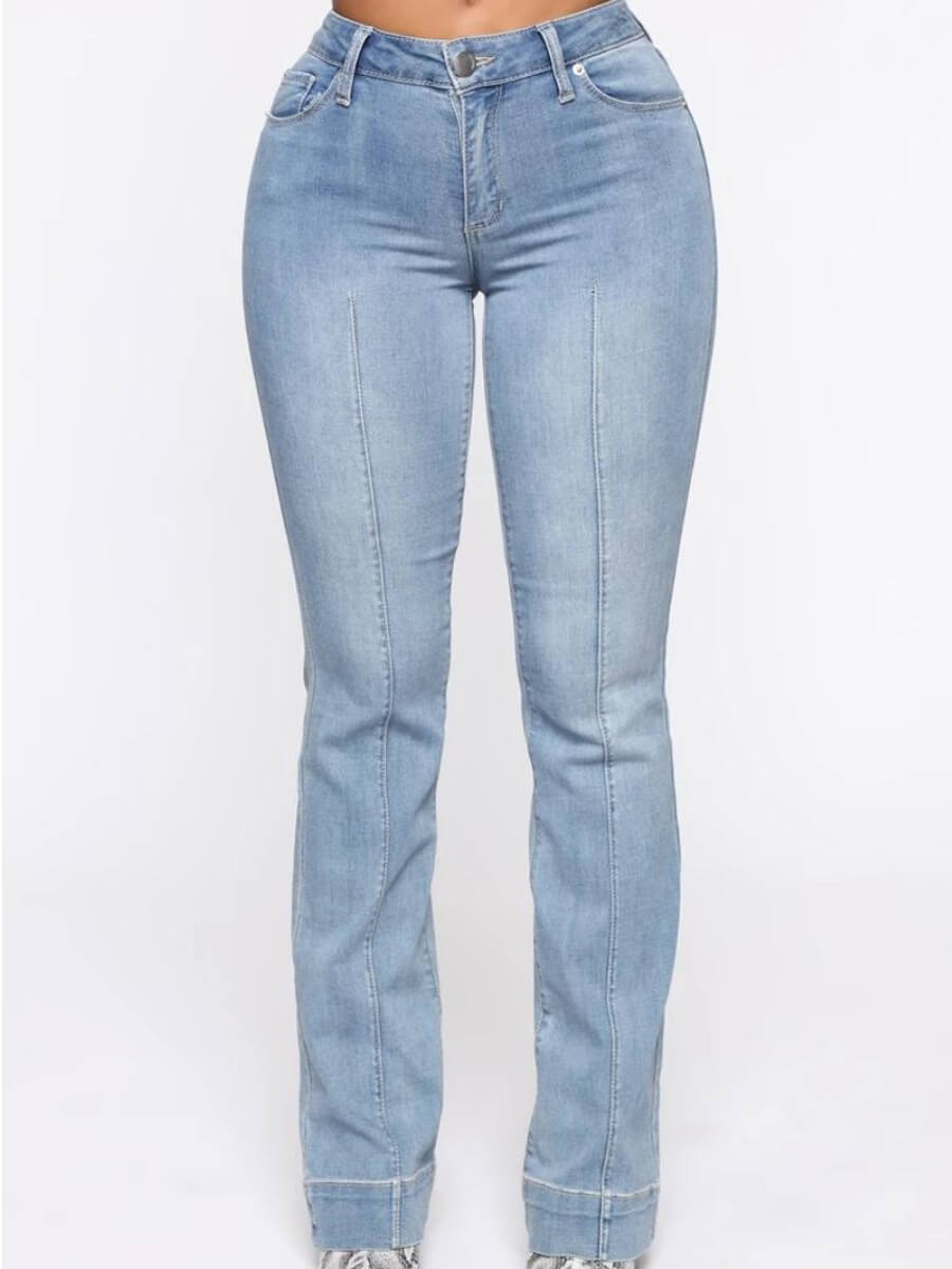 

Lovely Street Patchwork Skyblue Jeans