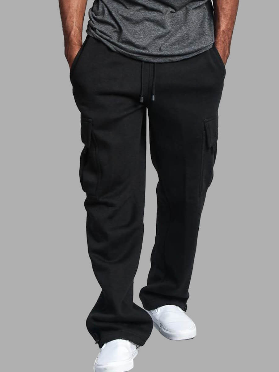 

Lovely Street Pocket Patched Black Men Pants