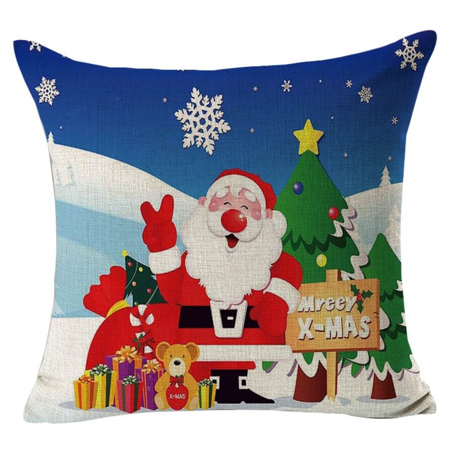 

Lovely Trendy Print Red Decorative Pillow Case