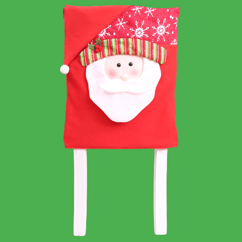 

Lovely Christmas Print Red Chair Cover