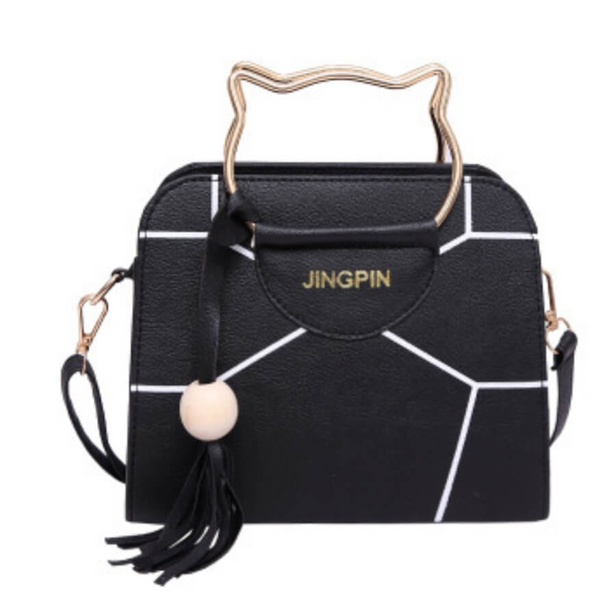 

Lovely Trendy Print Black Crossbody Bag
