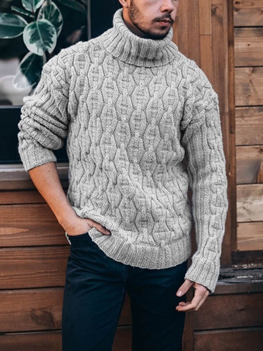 

Lovely Casual Basic Grey Men Sweater