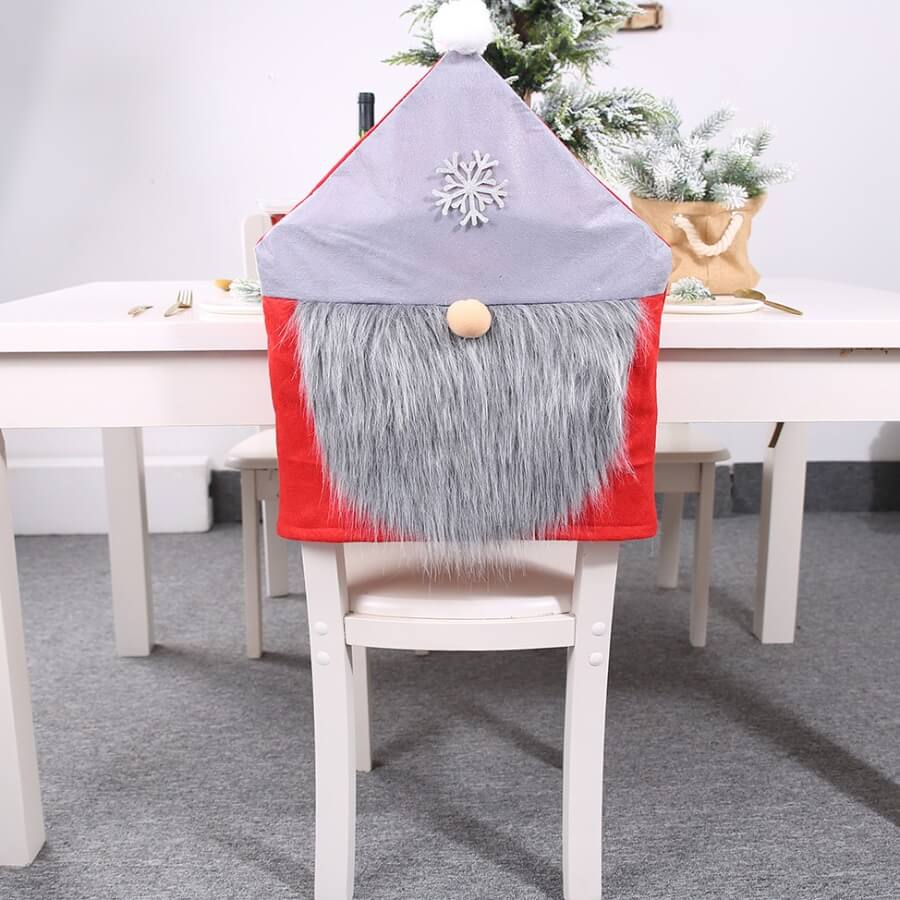 

Lovely Christmas Day Patchwork Grey Chair Cover