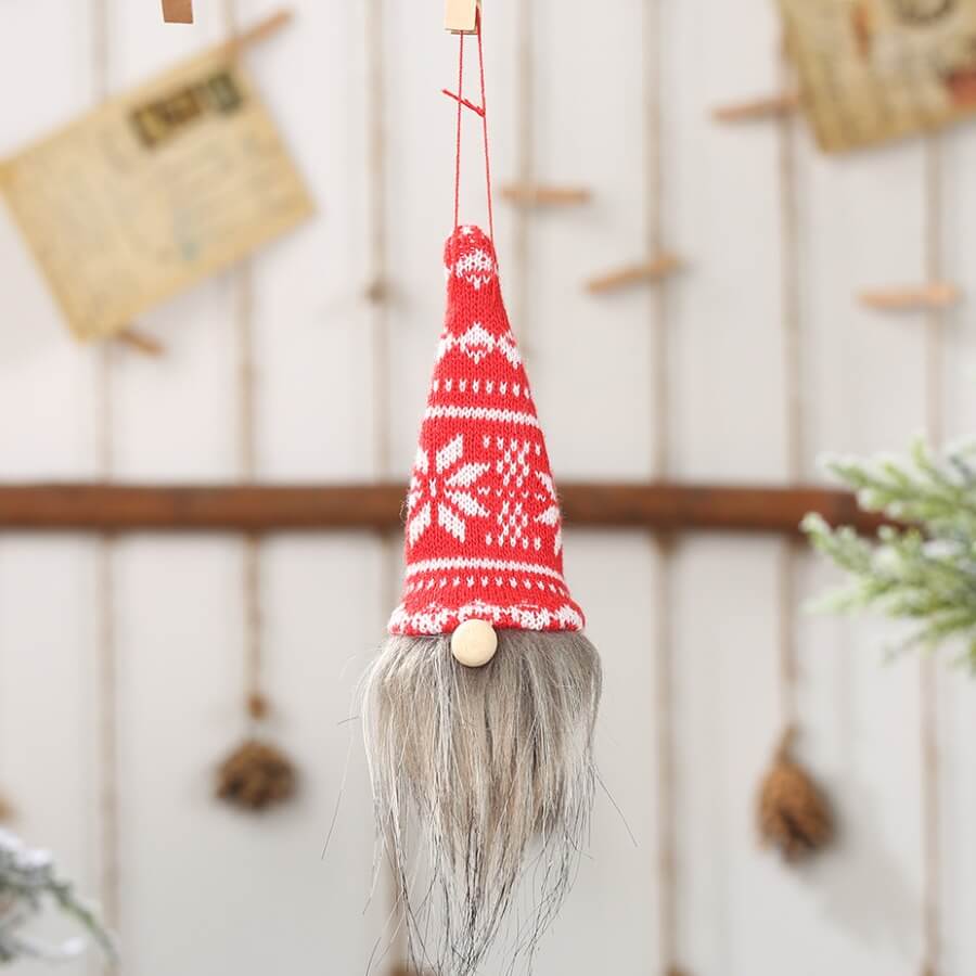 

Lovely Christmas Day Cartoon Red Ornament