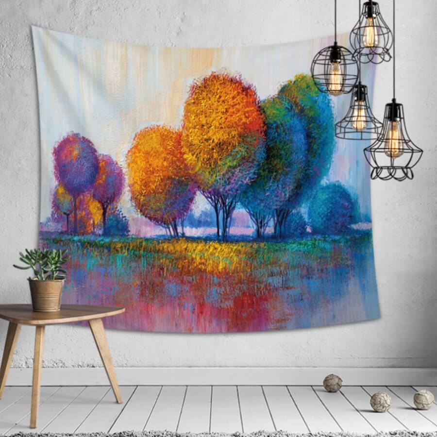 

Lovely Stylish Print Multicolor Decorative Wall Cloth, Multi