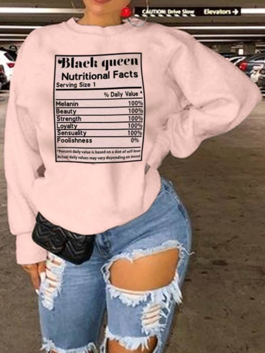 

Lovely Casual O Neck Letter Print Pink Hoodie
