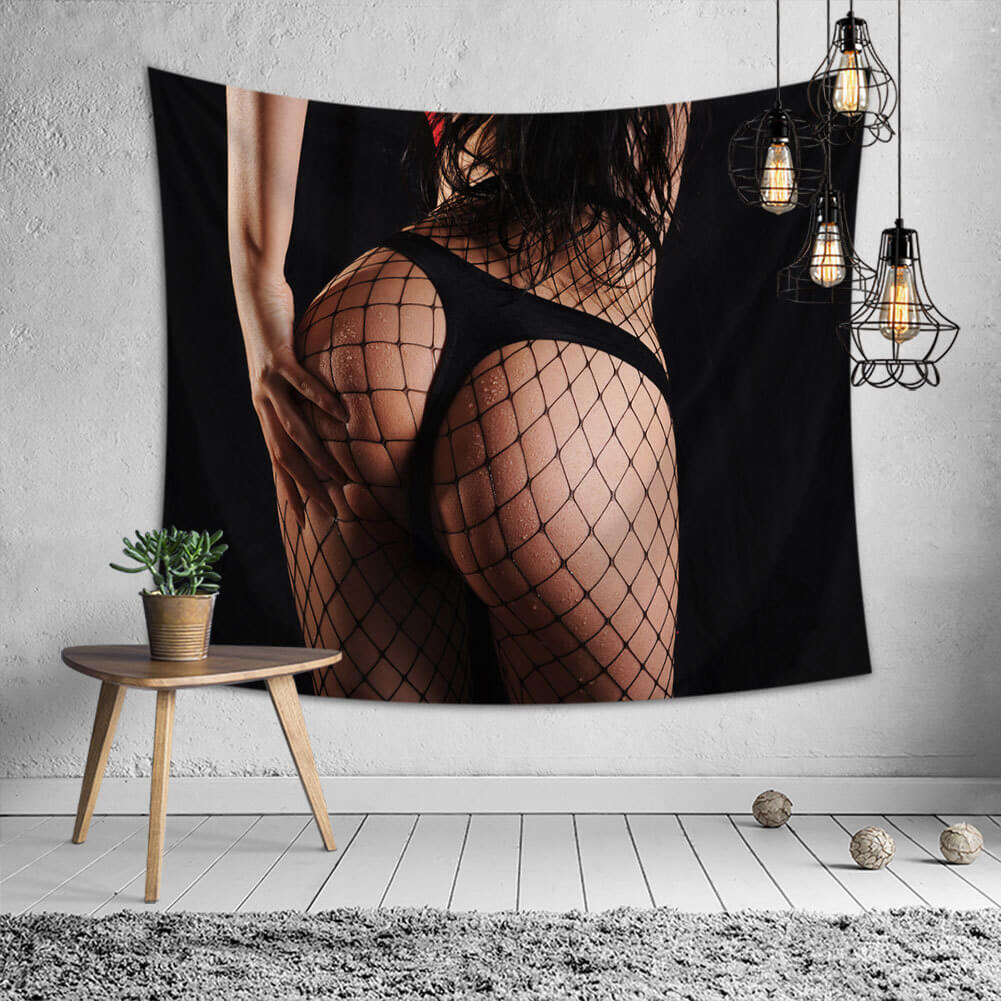 

Lovely Trendy Print Black Decorative Wall Cloth
