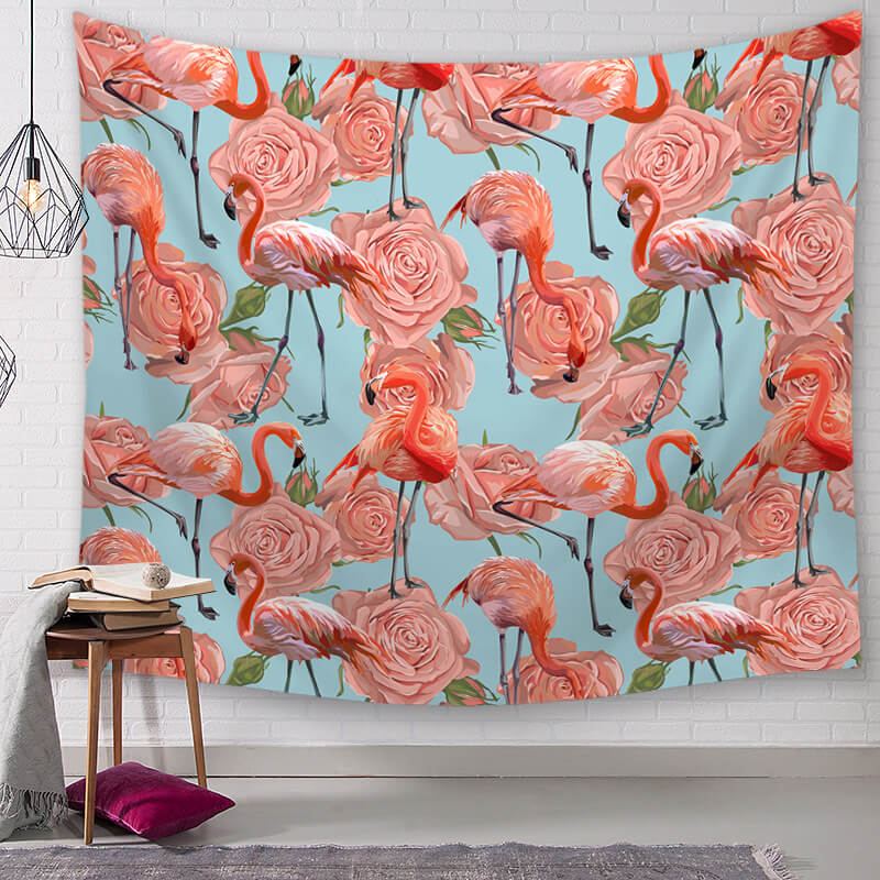 

Lovely Trendy Flamingo Print Dusty Pink Decorative Wall Cloth