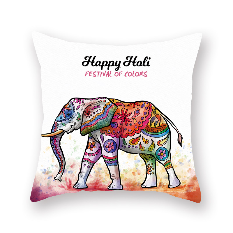 

Lovely Stylish Print Multicolor Decorative Pillow Case, Multi