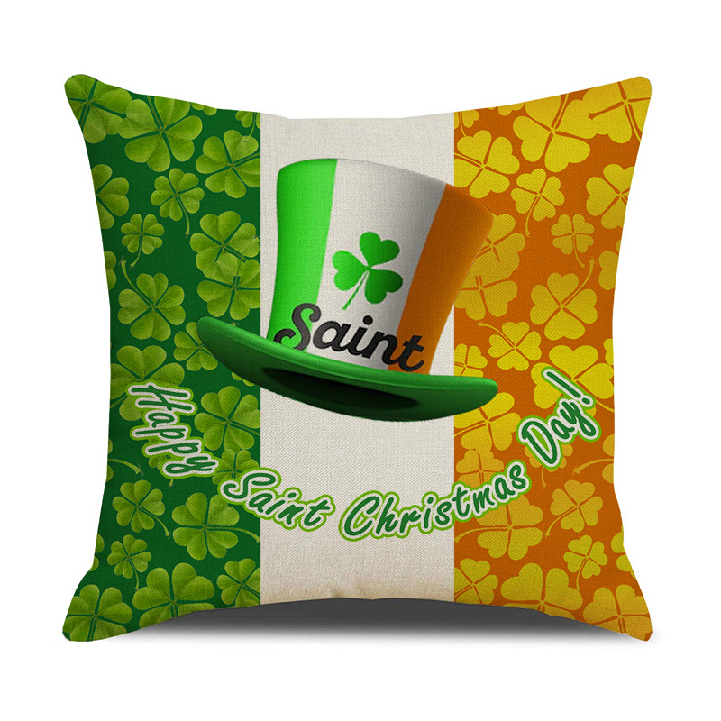 

Lovely Stylish Print Green Decorative Pillow Case