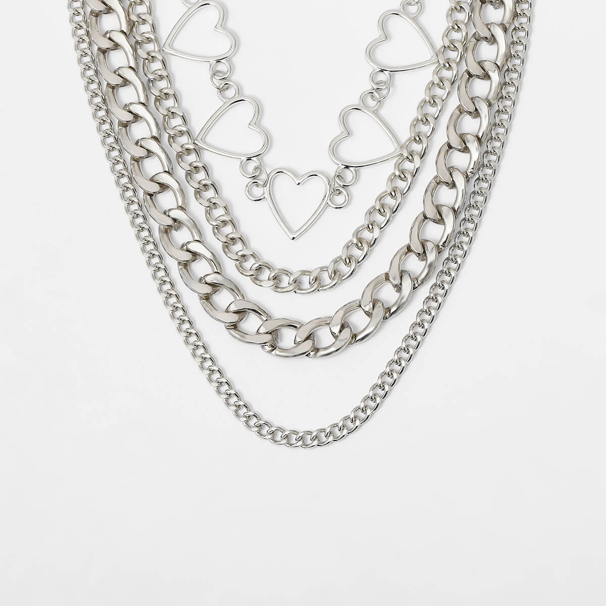 

Lovely Trendy Hollow-out Silver Necklace