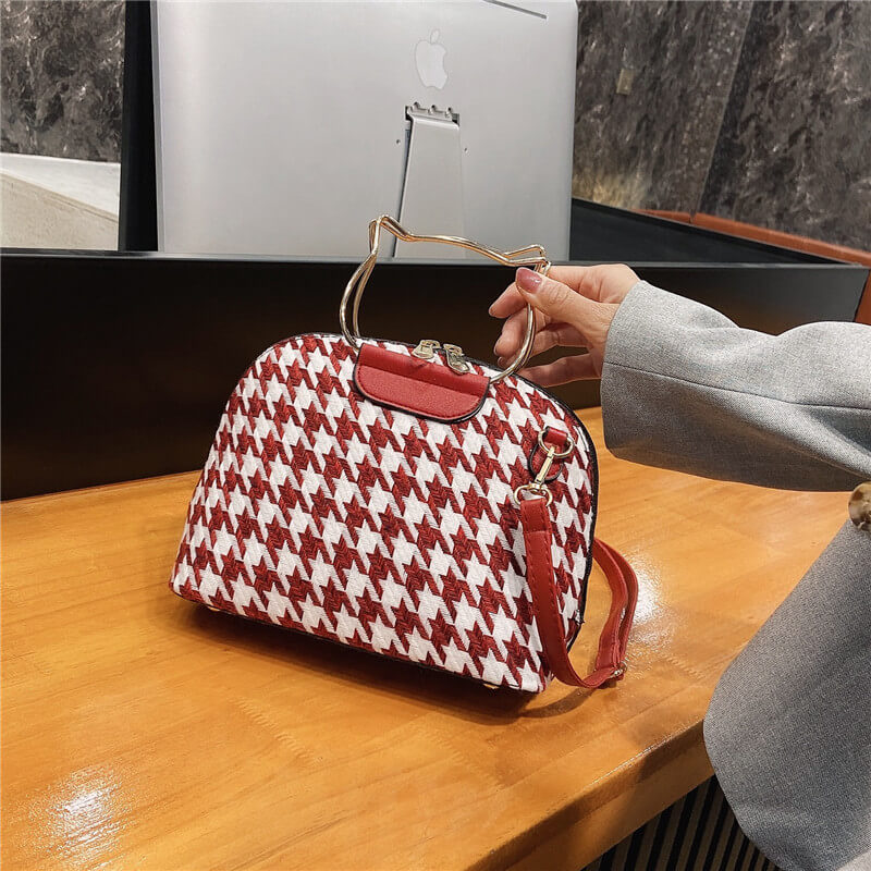 

Lovely Trendy Print Red Crossbody Bag
