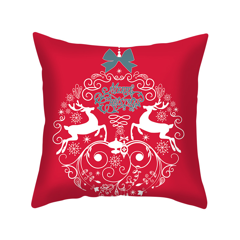 

Lovely Stylish Print Red Decorative Pillow Case