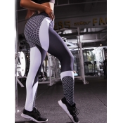 Lovely Sportswear Patchwork Black Leggings