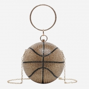 Lovely Chic Chain Strap Rose Gold Crossbody Bag