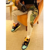 Lovely Sportswear Print Loose Grey Pants