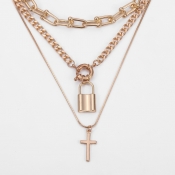 Lovely Trendy Key Gold Necklace