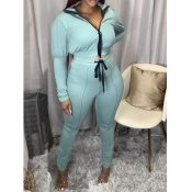 Lovely Sportswear Turndown Collar Zipper Design Ba