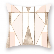 Lovely Stylish Print Pink Decorative Pillow Case