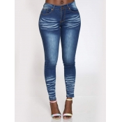 Lovely Stylish Basic Skinny Blue Jeans