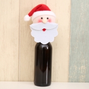 Lovely Christmas Day Cartoon White Decorative Wine