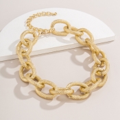 Lovely Trendy Hollow-out Gold Necklace
