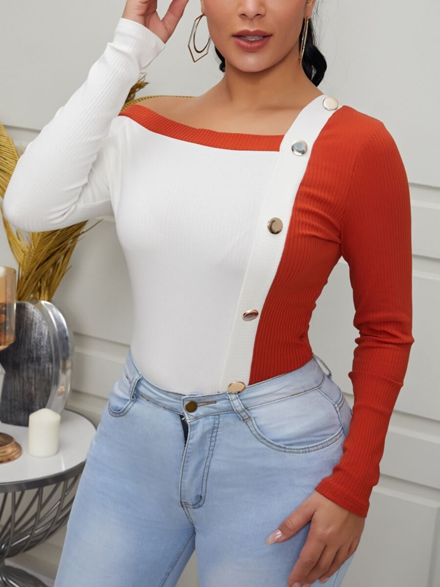 

Lovely Street V Neck Buttons Design Croci Sweater