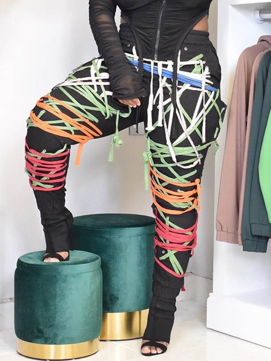 LW Bandage Design Drawstring Pants