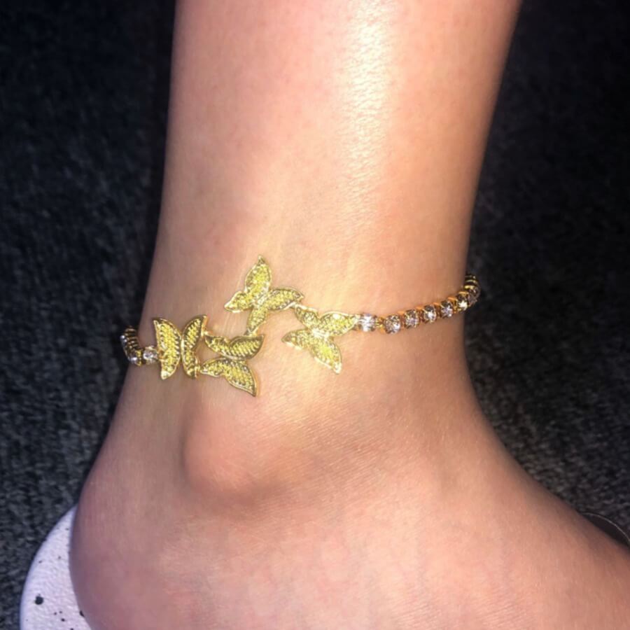 

Lovely Trendy Butterfly Gold Body Chain