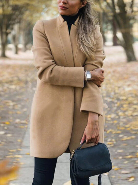 

Lovely Casual Lapel Collar Khaki Plus Size Trench Coat