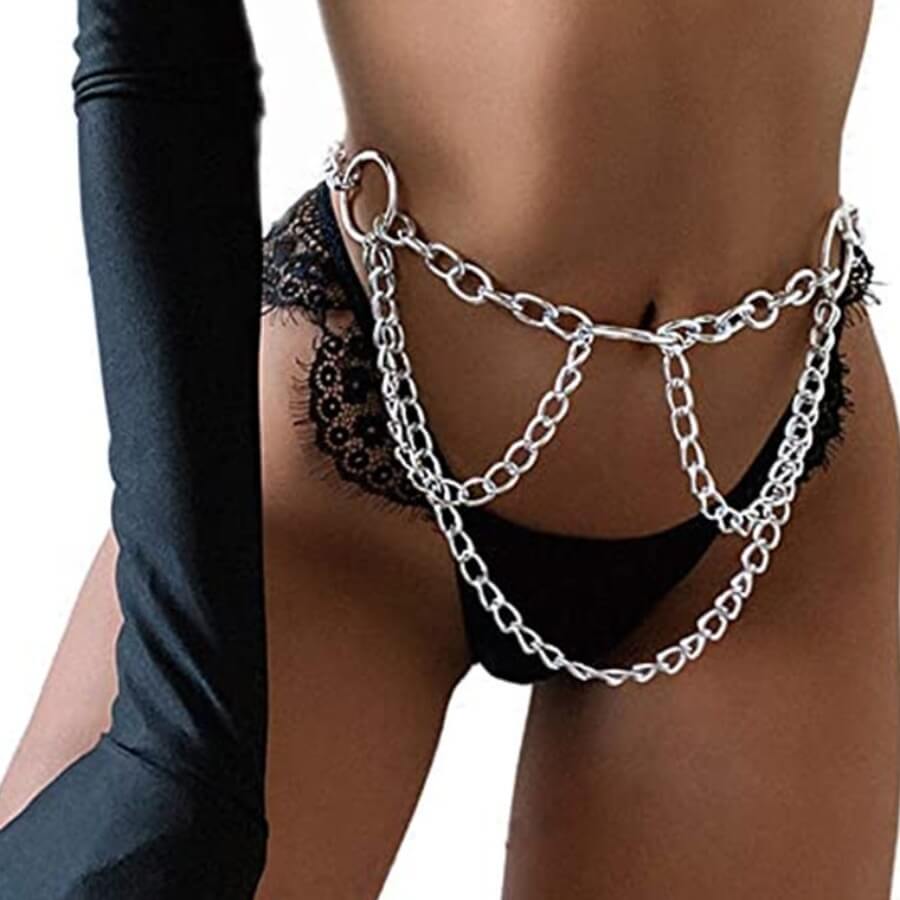 

Lovely Casual Hollow-out Silver Body Chain