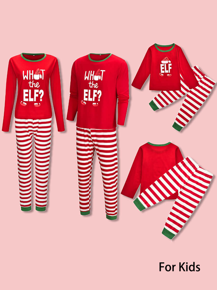 

Lovely Trendy Christmas Day Letter Print Girl Two Piece Pants Set, Girls