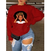 LW Figure Crown Print Oversized Sweatshirt