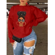 LW Plus Size Figure Print Oversized Hoodie