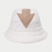 Lovely Stylish Lamb Fleece White Hat