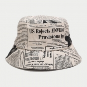 Lovely Stylish Letter Print Khaki Hat
