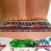 LW BASICS Ethnic Multilayer Multicolor Waist Chain