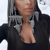 Lovely Trendy Tassel Design Silver Earring