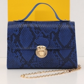 LW Fashion Animal Print Blue Crossbody Bag