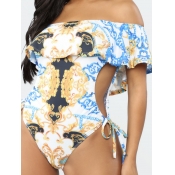 Lovely Stylish Flap Over Bandage Hollow-out Design